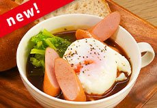 朝一杯のみそ汁でリラックス「ポークウインナーみそ汁」